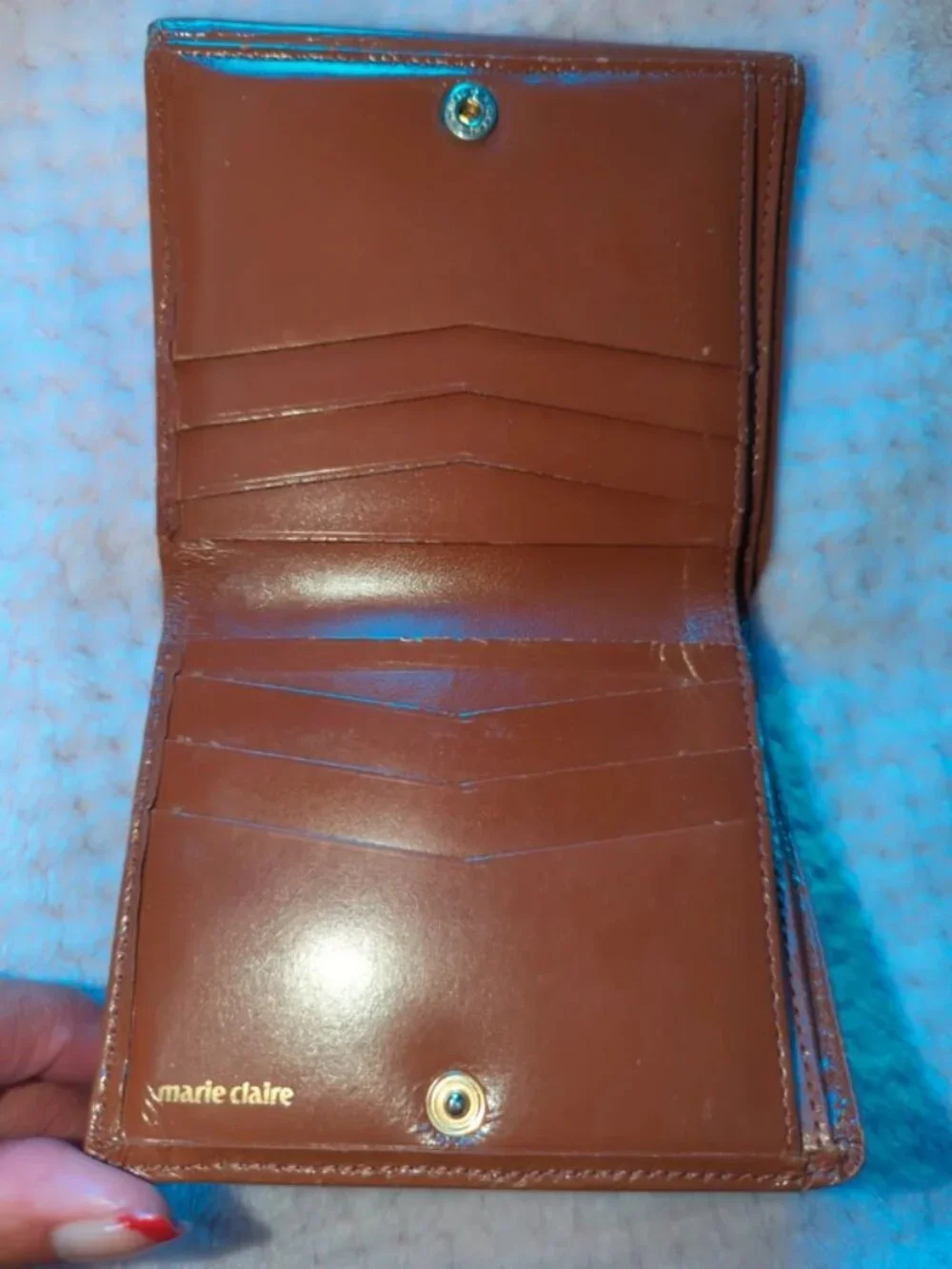 Marie Claire patent leather wallet
